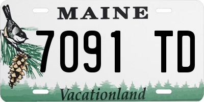 ME license plate 7091TD
