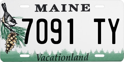 ME license plate 7091TY