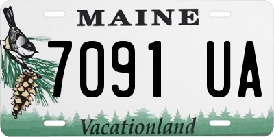 ME license plate 7091UA
