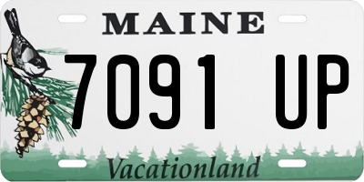 ME license plate 7091UP