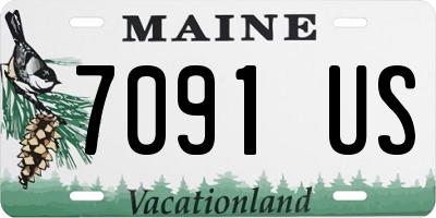 ME license plate 7091US