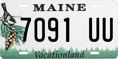 ME license plate 7091UU