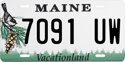 ME license plate 7091UW