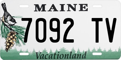 ME license plate 7092TV