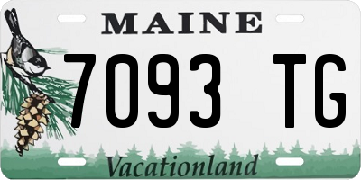 ME license plate 7093TG
