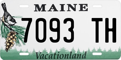 ME license plate 7093TH