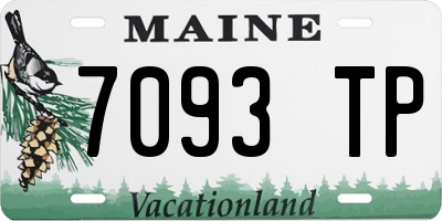 ME license plate 7093TP
