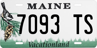 ME license plate 7093TS