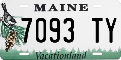 ME license plate 7093TY
