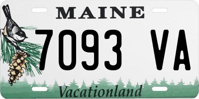 ME license plate 7093VA