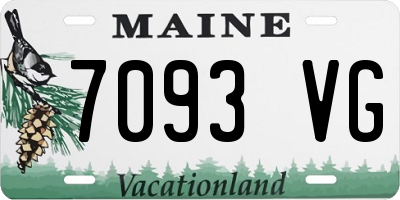 ME license plate 7093VG