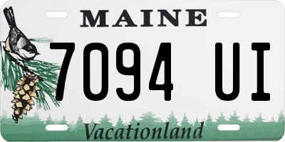 ME license plate 7094UI