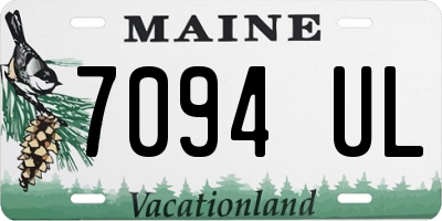 ME license plate 7094UL