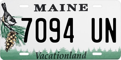 ME license plate 7094UN