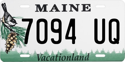ME license plate 7094UQ