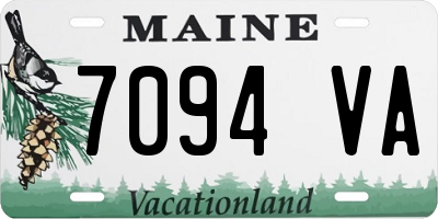ME license plate 7094VA