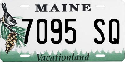 ME license plate 7095SQ