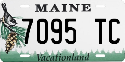 ME license plate 7095TC