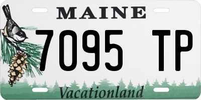 ME license plate 7095TP