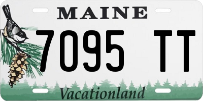 ME license plate 7095TT
