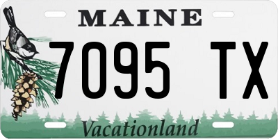 ME license plate 7095TX