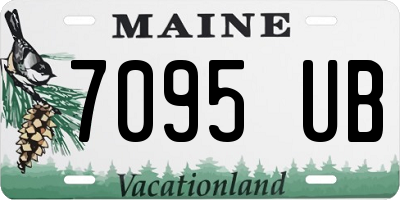 ME license plate 7095UB