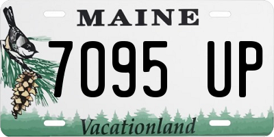 ME license plate 7095UP