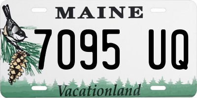 ME license plate 7095UQ