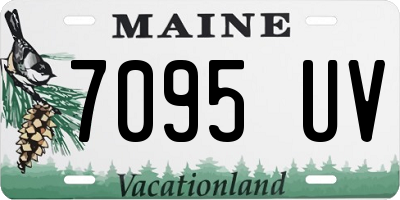 ME license plate 7095UV