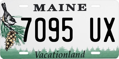 ME license plate 7095UX