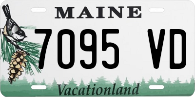 ME license plate 7095VD