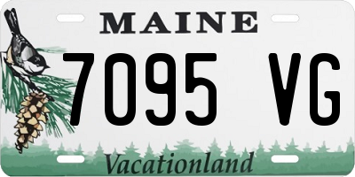 ME license plate 7095VG