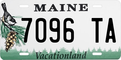 ME license plate 7096TA