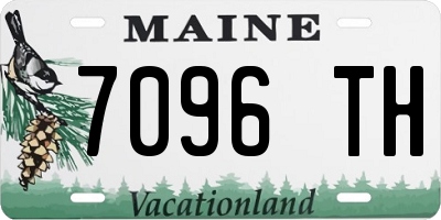 ME license plate 7096TH
