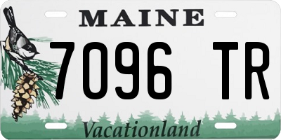 ME license plate 7096TR