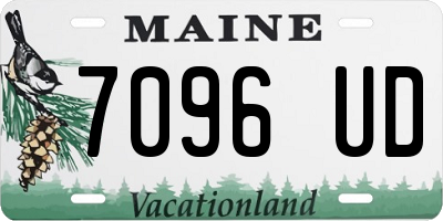 ME license plate 7096UD