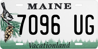 ME license plate 7096UG
