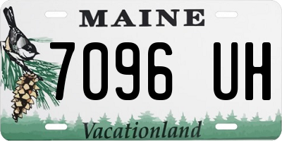 ME license plate 7096UH