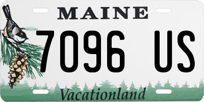 ME license plate 7096US