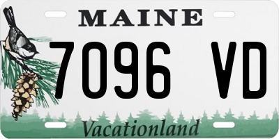 ME license plate 7096VD