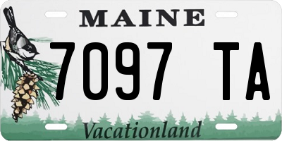 ME license plate 7097TA