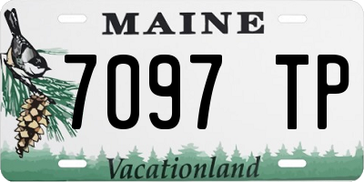 ME license plate 7097TP