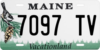 ME license plate 7097TV