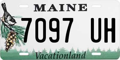 ME license plate 7097UH
