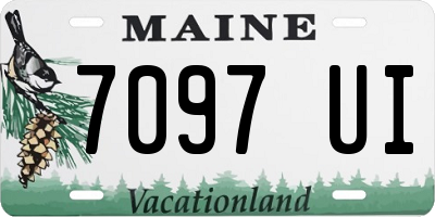 ME license plate 7097UI