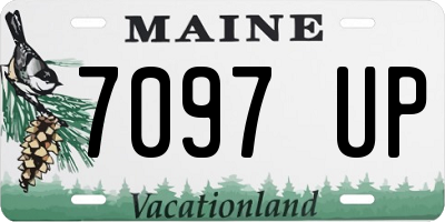 ME license plate 7097UP