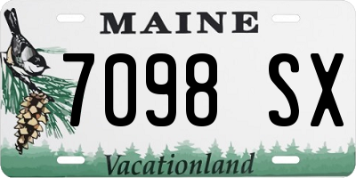 ME license plate 7098SX