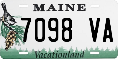 ME license plate 7098VA