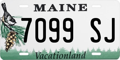 ME license plate 7099SJ