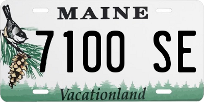ME license plate 7100SE